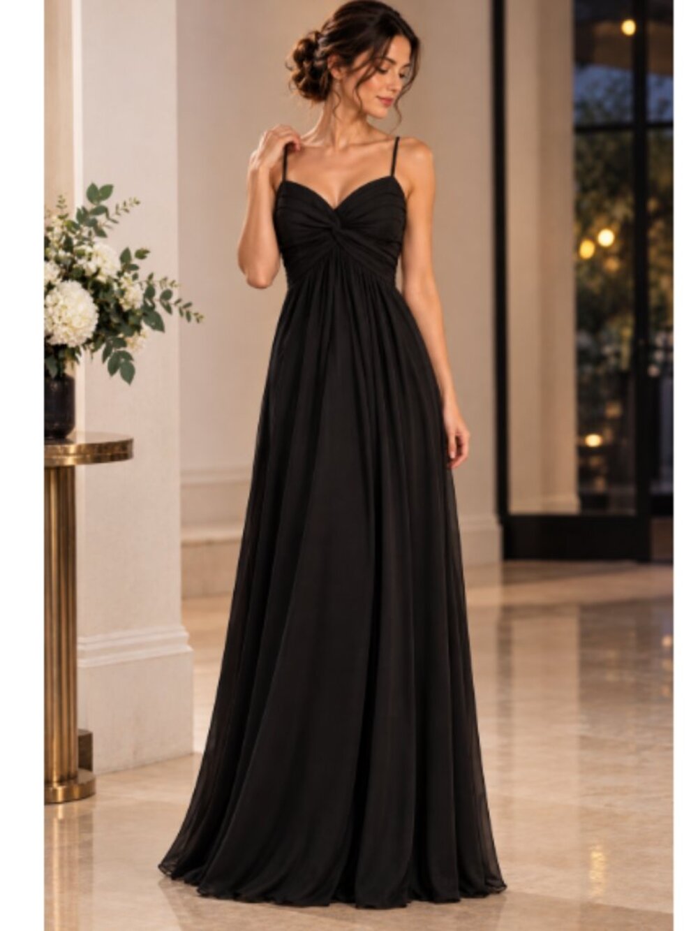 Azazie Jenelle Black Formal Homecoming Dress Size A10